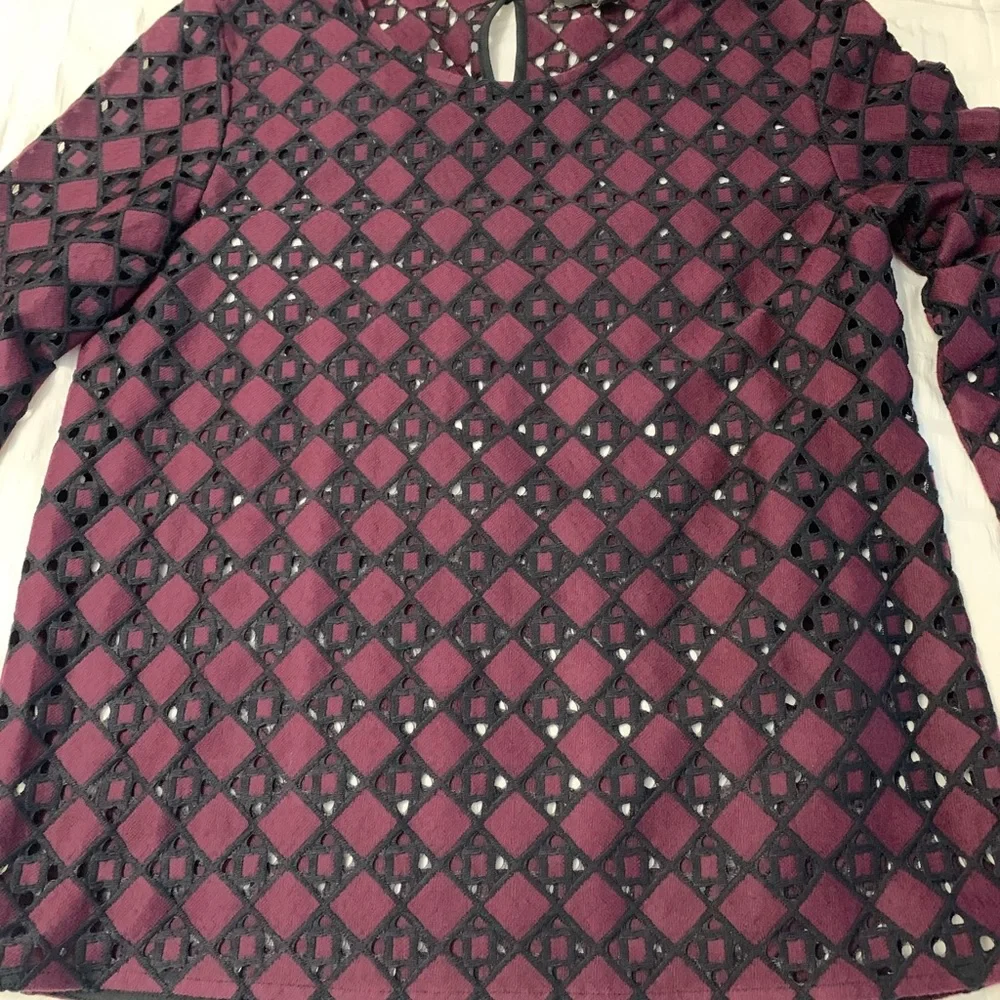 Banana Republic Lace Cutout Blouse